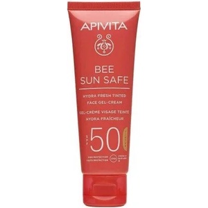 APIVITA Слънцезащитен хидратиращ крем за лице , оцветен, Apivita Bee Sun Safe Hydra Fresh Tinted Face Cream SPF50 50ml