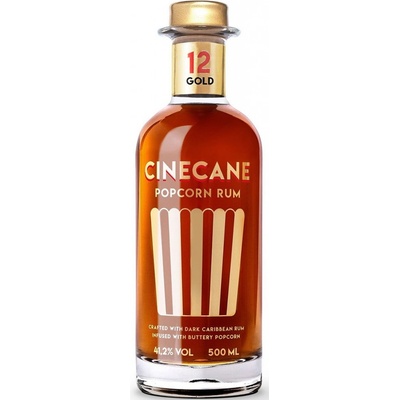 Cinecane Gold Popcorn 12y 41,2% 0,5 l (holá láhev)