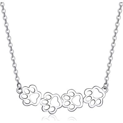 Linda's Jewelry Strieborný náhrdelník labka INH206