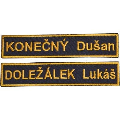 Nášivka: Jmenovka AČR olivová | černá 130 mm
