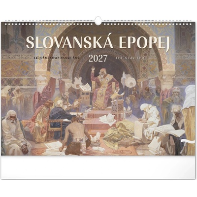 NOTIQUE Nástěnný Slovanská epopej Alfons Mucha 48 x 33 cm 2027