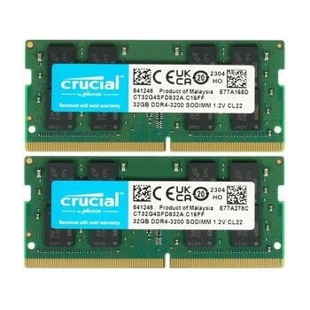 Crucial DDR4 64GB 3200MHz CL22 (2x32GB) CT2K32G4SFD832A
