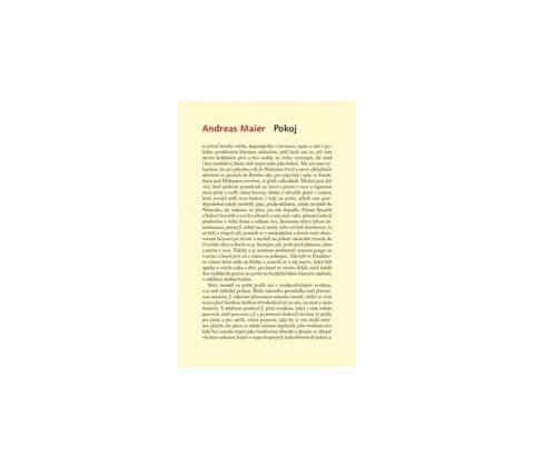 Pokoj - Andreas Maier