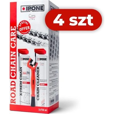 IPONE ROAD CHAIN CARE sada na čištění a mazání řetězu 2 X 750 ml 4ks – Sleviste.cz