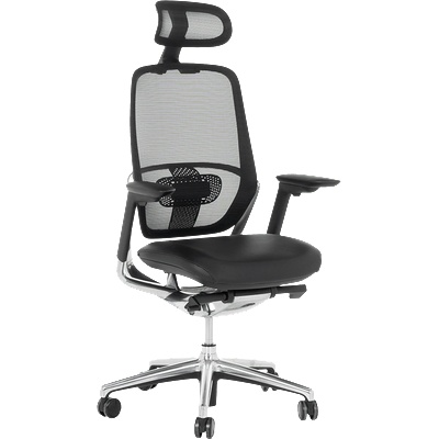 Ергономичен стол vaud lux - черен (3520597)