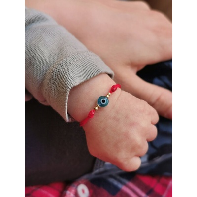 Синьо око за бебе със злато (ДЗГ9)