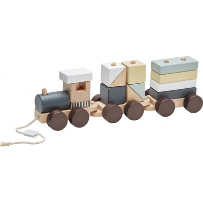 Kids Concept vlak z kostek dřevěný