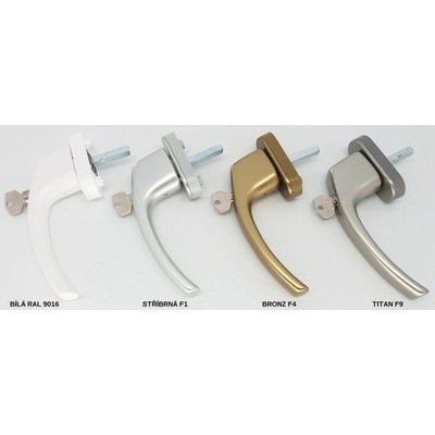 ROTO Okenní klika TWENTE uzamykatelná Barva: Bílá RAL 9016, Délka čtyřhranu: 35 mm – Hledejceny.cz