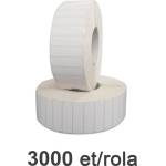 ZINTA Ролка с бели пластмасови етикети ZINTA 50x15мм, 3000 етикета/ролка (50X15X3000-PE)