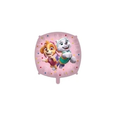 Procos Čtverec Tlapková Patrola Skye a Everest 43cm fóliový balónek a závaží