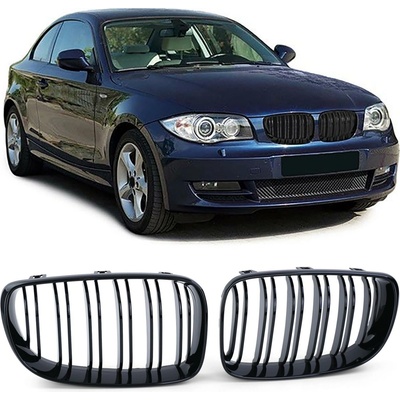 Angeleyes BMW E87 facelift, predná čierna maska, dvojité lišty