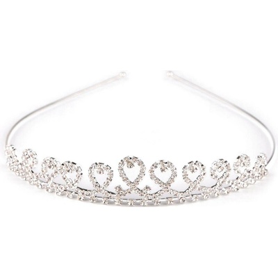 Štrasová čelenka / korunka do vlasů - 1 crystal
