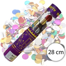 Torch E1093 Vystreľovacie konfety farebné hliníkové GUĽÔČKY 28 cm