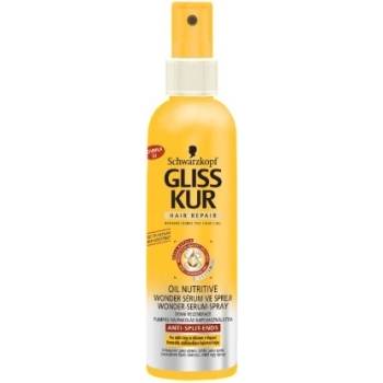 Gliss Kur Oil Nutritive denná regenerácia, sérum pre dlhšie vlasy náchylné na štiepenie končekov 200 ml