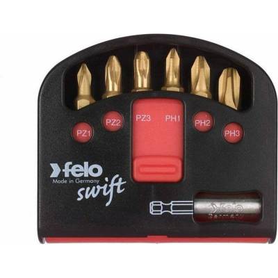 Felo Комплект битове Felo TiN Box Swift - 7 бр (020 603 71)