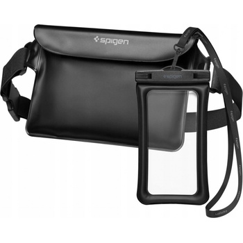 Púzdro SPIGEN A621 UNIVERSAL WATERPROOF CASE & WAIST BAG čierne