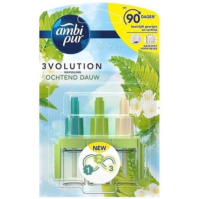 Ambi Pur 3Volution Пълнител за ел. ароматизатор 3бр - Ochtend dauw (3088)