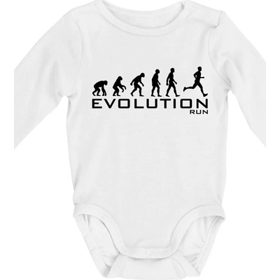 Evolúcia Beh Body dojčenské s dlhým rukávom dlouhý rukáv biele