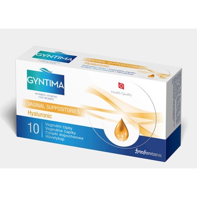 Gyntima Hyaluronic vaginálne čapíky 10 ks