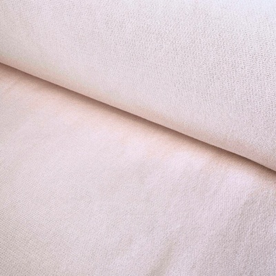 Teplákovina Počesaná Washed 400g - Růžová pudrová