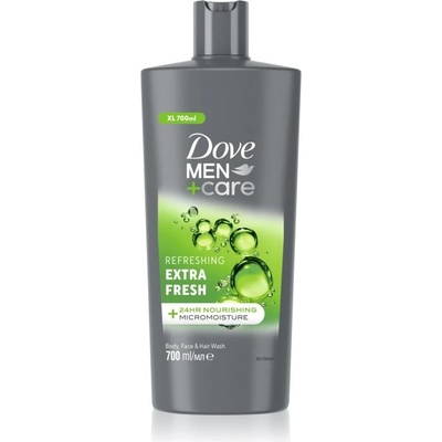 Dove Men+Care Extra Fresh osvěžující sprchový gel na tvář tělo a vlasy 700 ml