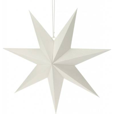 Vianočná papierová dekorácia White star 60 x 60 x 1,5 cm