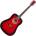 Pasadena PD-10 Red Burst Акустична китара