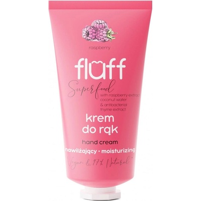 Fluff Антибактериален и хидратиращ крем за ръце, малина, 50 ml