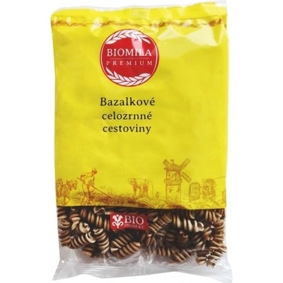 BioMila Bazalkové celozrnné špirály bio 300 g