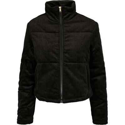 Ladies Corduroy Puffer Jacket black
