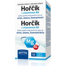 Biotter Horčík s vitamínom B6 horčík 50 tabliet