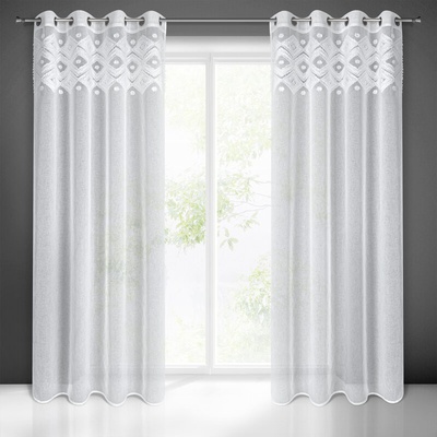 Takoy Dekorační závěs ESTERA s měkkým trojrozměrným vzorem v boho stylu 140 x 250 cm-HF-409724 | 140 x 250 cm