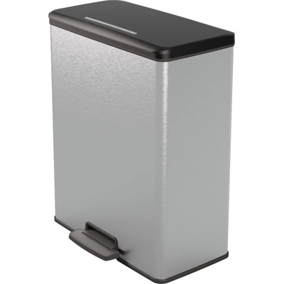 Curver DECO BIN DUO 26L+26L Odpadkový kôš strieborný 01129-C70