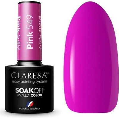 Claresa Gél lak Pink 549 5 ml