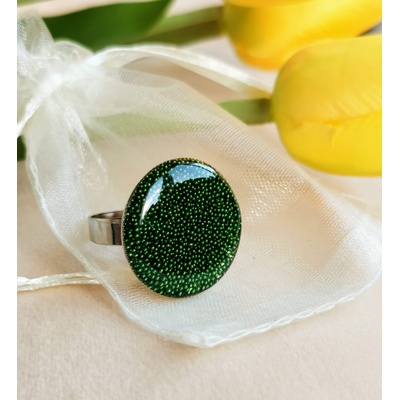Meganflo Пръстен фюжън в зелено