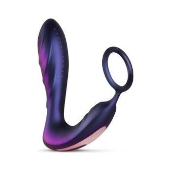 Hueman Black Hole Anal Vibrator & Support Ring, 10 Modes, Silicone
