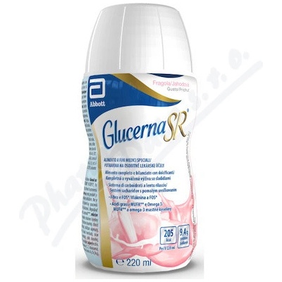 GLUCERNA SR JAHODOVÁ PŘÍCHUŤ POR SOL 1X220ML