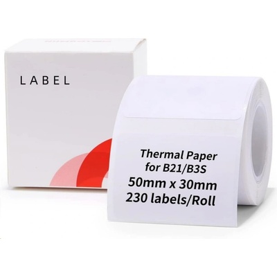 Niimbot etikety R 50 × 30 mm 230 ks White na B21