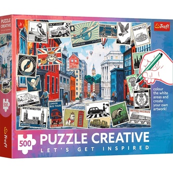 Trefl - Puzzle Creative: Greetings from London - 500 piese