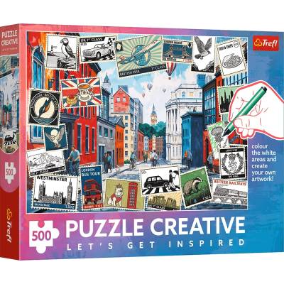 Trefl - Puzzle Creative: Greetings from London - 500 piese