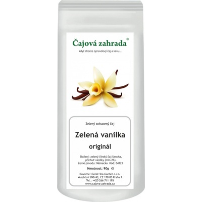 Čajová zahrada Zelená vanilka zelený ochucený čaj 90 g