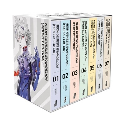 Neon Genesis Evangelion - Perfect Edition, Bände 1-7 im Sammelschuber mit Extras