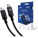3MK 3MK464550 USB-CUSB-C 100W, 1m, černý