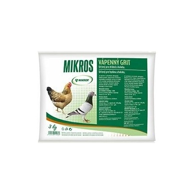 Mikros VPC vápenný grit plv 3 kg