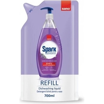 Sano Spark препарат за съдове лавандула пълнител 700ML (6343748i)