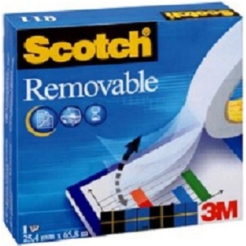 3M Scotch Removable lepicí páska odstranitelná 19 mm x 33 m