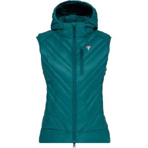 Grüezi Bag Дамски пухен елек Grüezi Bag Women's Lightful DownWool Vest Down vest - Ocean Green (132-0776-0412)