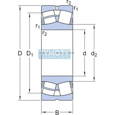 SKF 24148 CCK30/C3W33 soudečkové ložisko