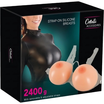 Cottelli Котели - силиконови прикрепящи се гърди (2x1200г)