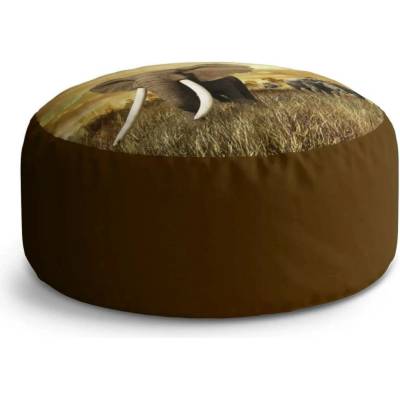 Sablio Taburet Circle Slon Africký: 38x48 cm